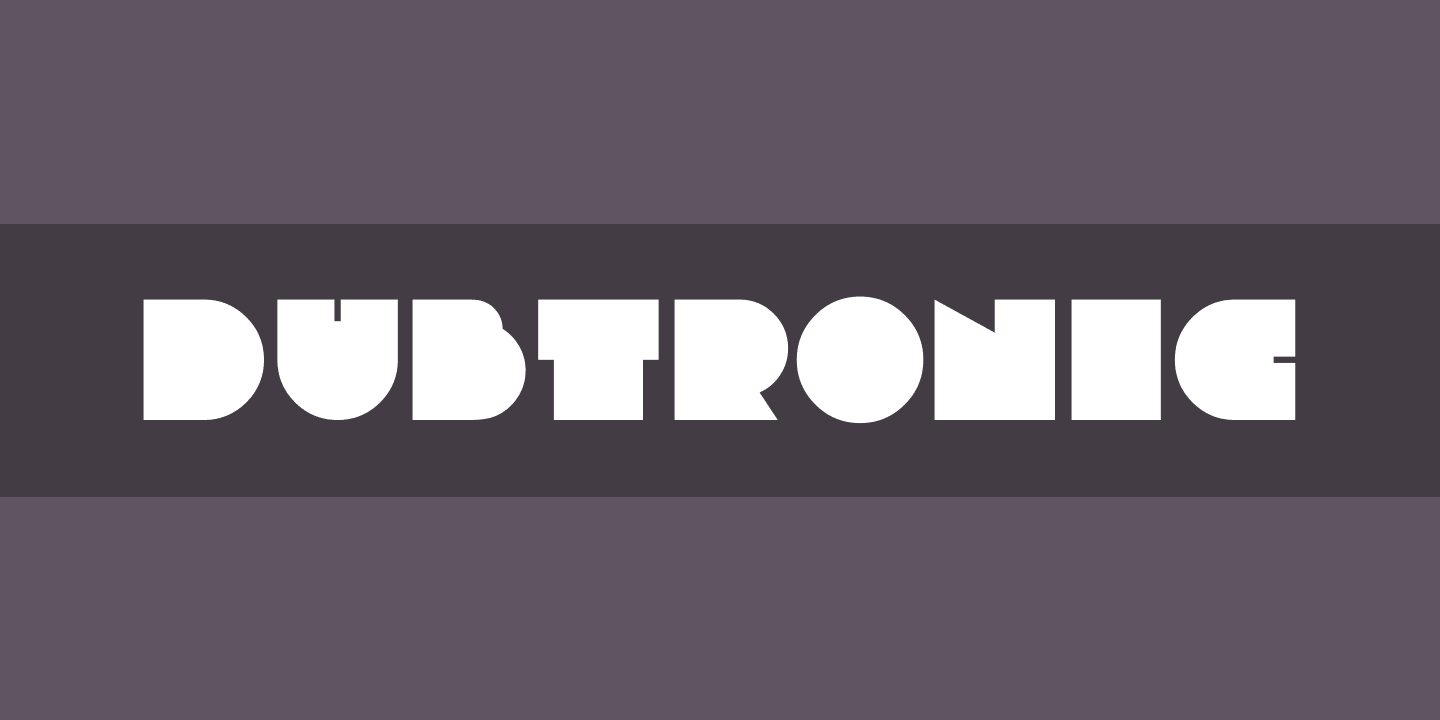 Dubtronic Font